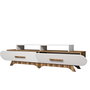 Hanah Home Soporte para TV Flora - Nogal, Blanco